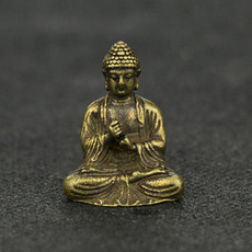 Brass, Mini, buddhastatue, Office