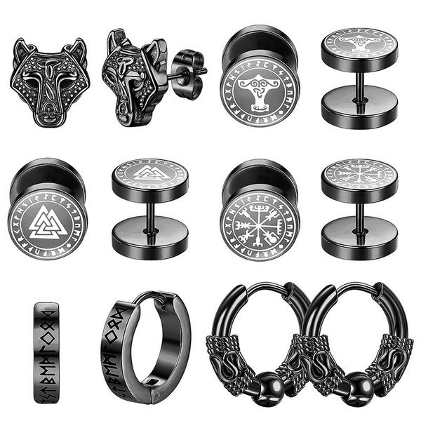 Viking earrings store male