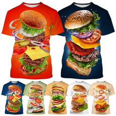Summer, hamburgertshirt, Funny T Shirt, womenscasualtshirt