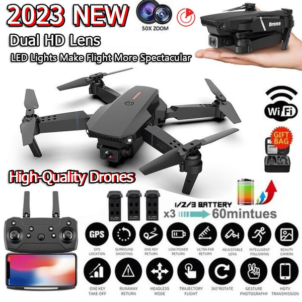 2023 New E88 Pro WIFI FPV Drone Wide Angle HD Camera Height Hold RC ...