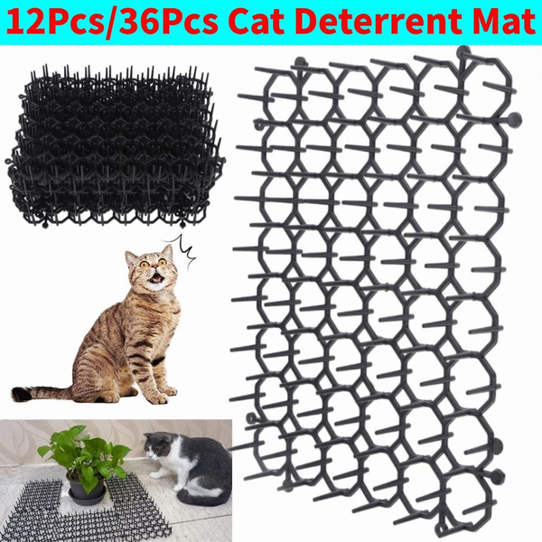 12Pcs/36Pcs Deterrent Mat for Cats and Dogs, Cat Scat Mat with Spikes ...