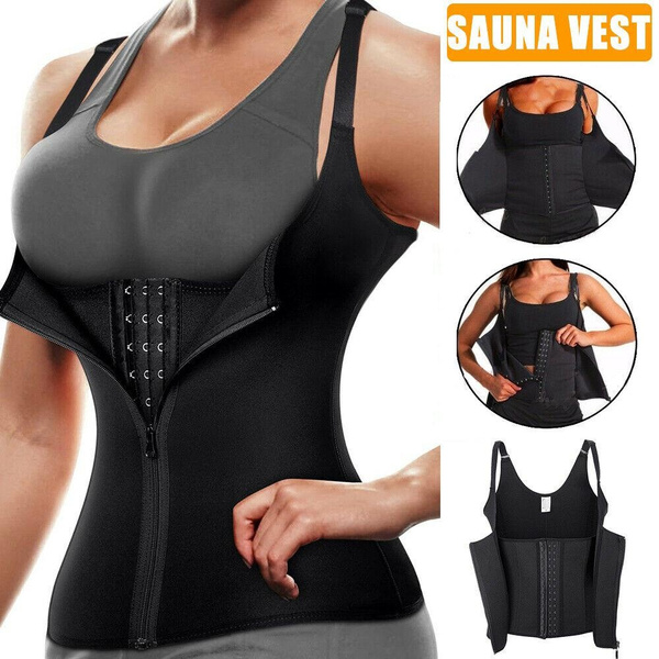 Women Neoprene Waist Trainer Shirt Slimming Body Shaper Workout