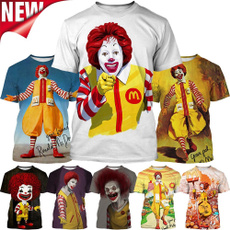 mcdonaldronald3dtshirt, Fashion, Shirt, mcdonald