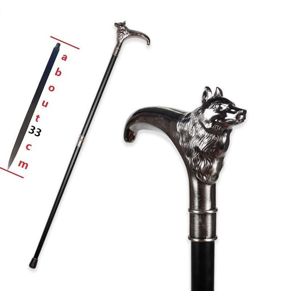 2023 WolfHead Luxury Walking Canes Men Fashion Decorative Walking cane