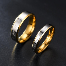 Couple Rings, Steel, Fashion, Love