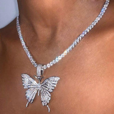 butterfly, Bling, Jewelry, Chain