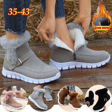 Flats, boots for women, cottonboot, Ankle