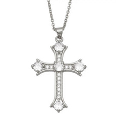 Sterling, crucifixnecklace, Fashion, Cross necklace