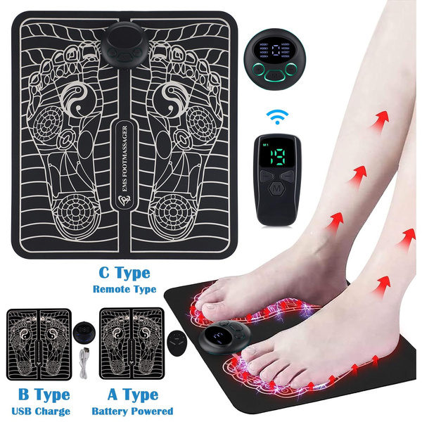 9/19 Level EMS Foot Massager Pad Pulse Physiotherapy Micro-current ...