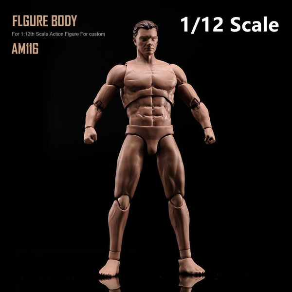 1/12 Scale Male Soldier Super Flexible Joint Body Semi