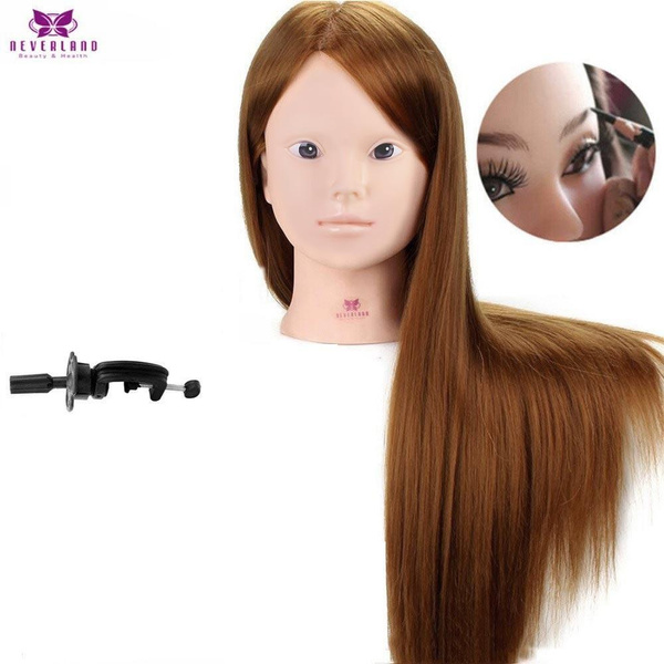 24 50 Real Hair Hairdressing Mannequin Training Head For Makeup 24 50 real hair hairdressing mannequin training head for makeup