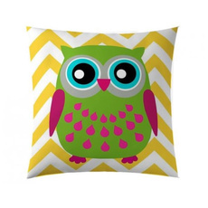 Owl, Pillows, Yellow