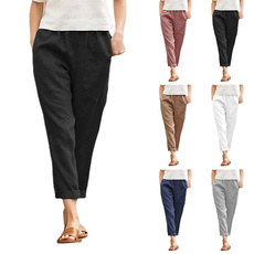 Women Pants, Plus Size, high waist, Casual pants