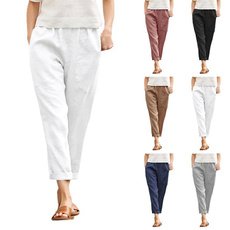 Women Pants, Summer, Plus Size, high waist