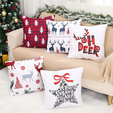 christmasdeerdecor, christmaspillowcover, Pillowcases, Pillow Covers