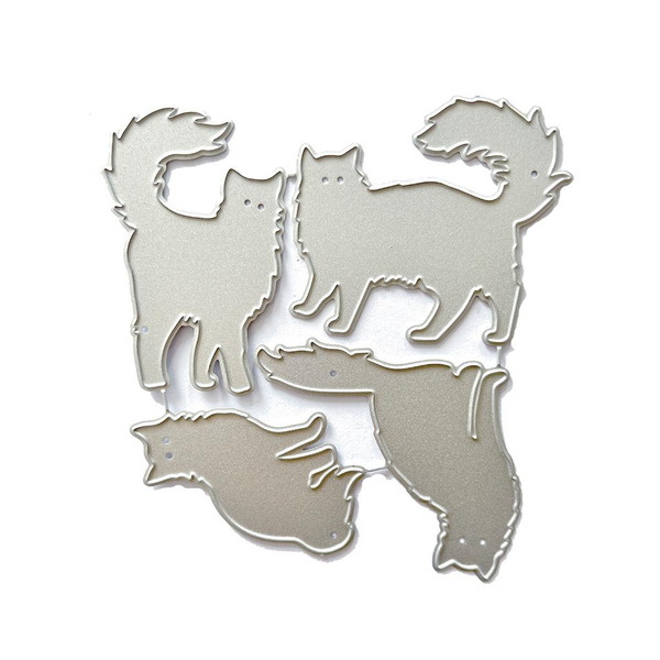 1 Pc Metal Die Cuts Animal Cat Embossing Stencil Cutting Dies for Card ...