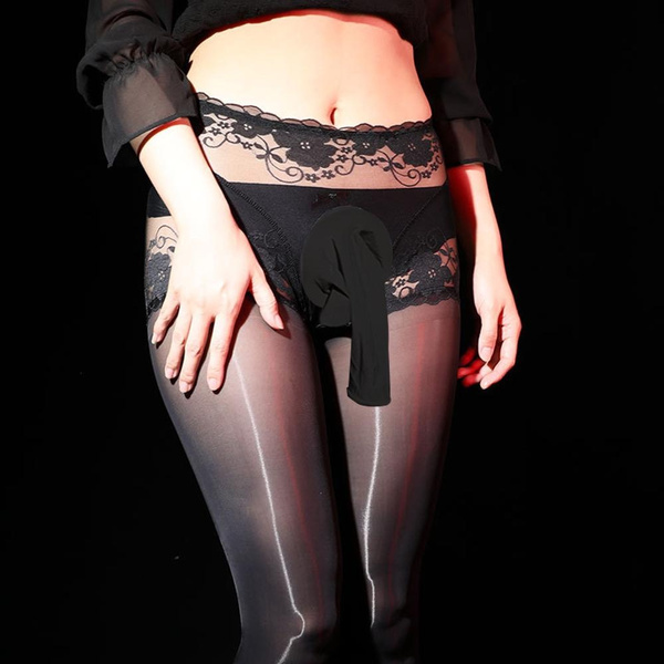 Sissy Shiny Shiny Guanti Lunghi Da Uomo Calze Di Nylon - Foto 9