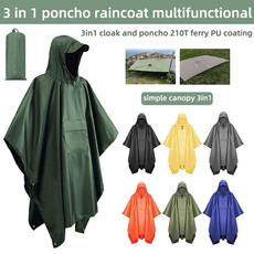 Polyester, hooded, portable, Hiking