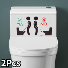 toiletsignsticker, homedecorsticker, Bathroom, bathroomsticker