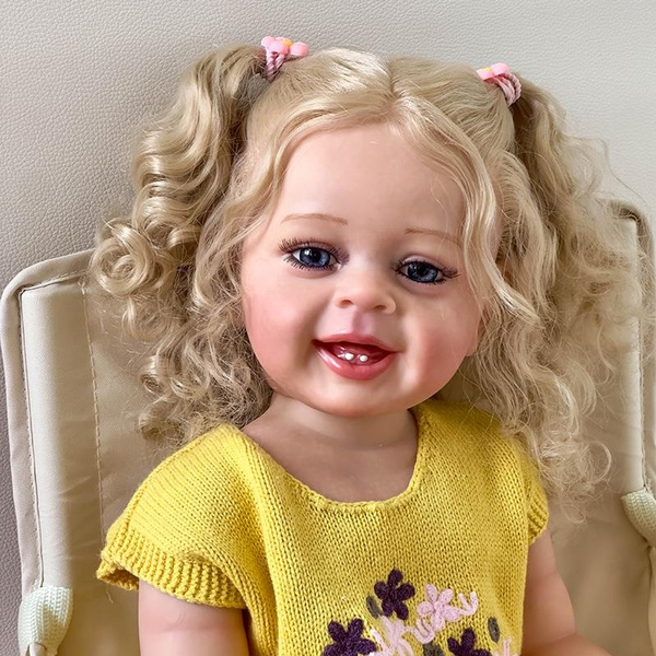 55CM Full Body Soft Silicone Real Touch Girl Doll Yannik Ideal Gifts ...