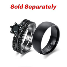 Steel, Stainless, wedding band classic rings, Stainless Steel
