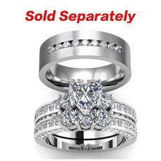 Steel, ringsforcouple, Fashion, Stainless Steel
