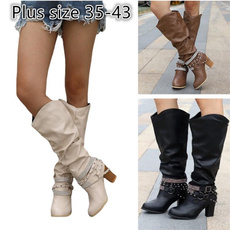 ankle boots, Plus Size, Winter, long boots