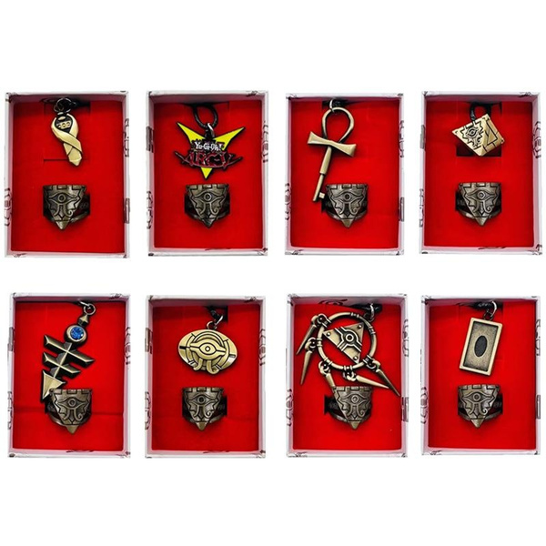 2pcs/set Yu-Gi-Oh! Atem Marik Ishtar Yugi Muto Metal Pendant Cosplay ...