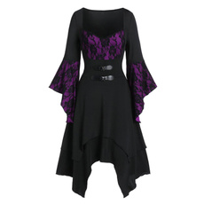 autumnwinter, Polyester, sleeve lace, hilow