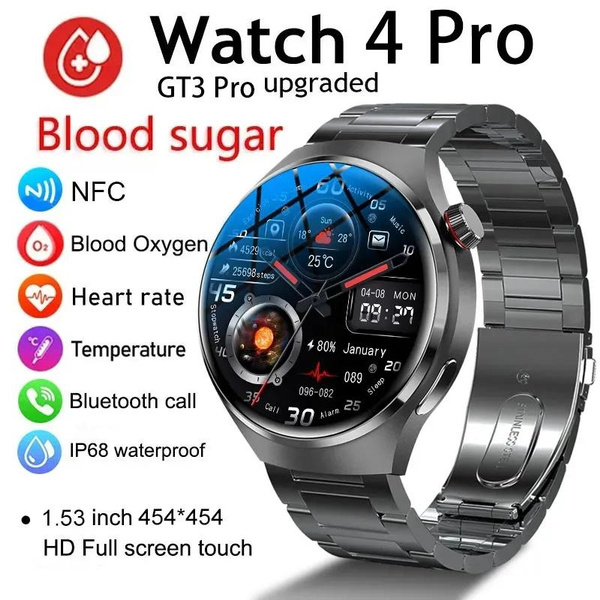 2023 New For Huawei GT4 Pro Smart Watch Men IP68 NFC GPS Tracker AMOLED  360*360 HD Screen Heart Rate Bluetooth Call SmartWatch : Gearbest