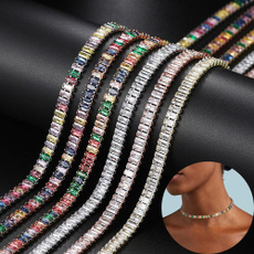 Chain Necklace, DIAMOND, Colorful, Jewelry