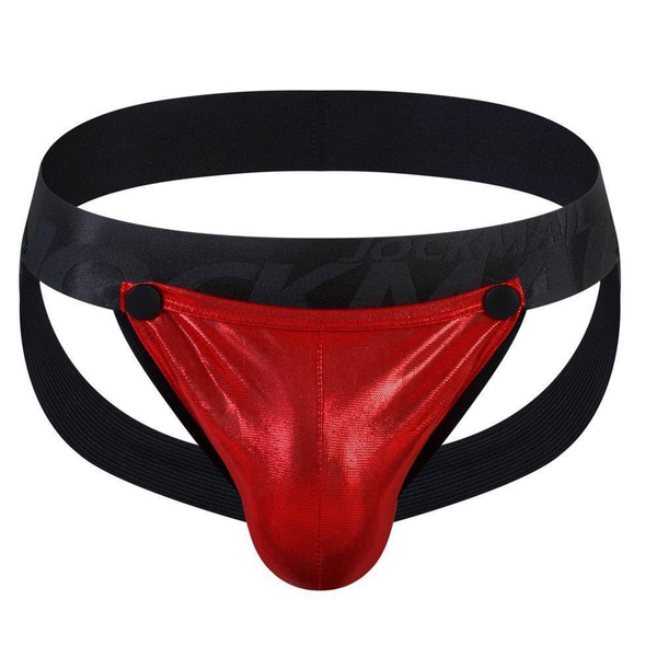 Men's Fashion Sexy Gstrings Thongs, Jockstrap, Sports Fitness Briefs with Removable Scrotal