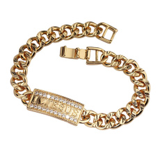Cubic Zirconia, golden, Love, Jewelry