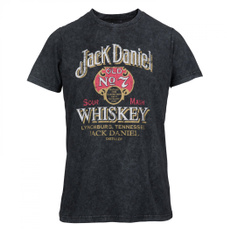 short sleeves, Grey, Beer, Jack Daniels