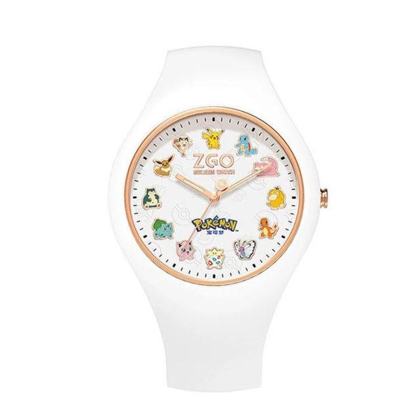 Kawaii Original Pokemon Joint Zgo Anime Watches Action Cartoon White ...