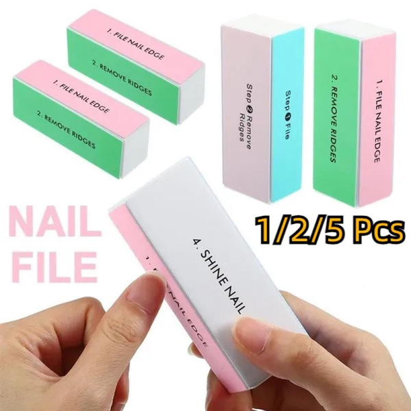 Titania Nail File - Multifunctional 4-Sided Nail Buffer, pink | MAKEUP