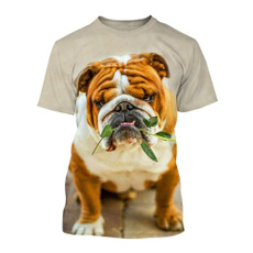 Summer, Printed T Shirts, men's cotton T-shirt, animal print