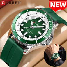 curren8448, Waterproof Watch, Army, Silicone