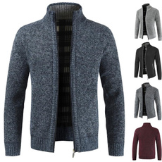 knitted, Fashion, Winter, zipperjacket