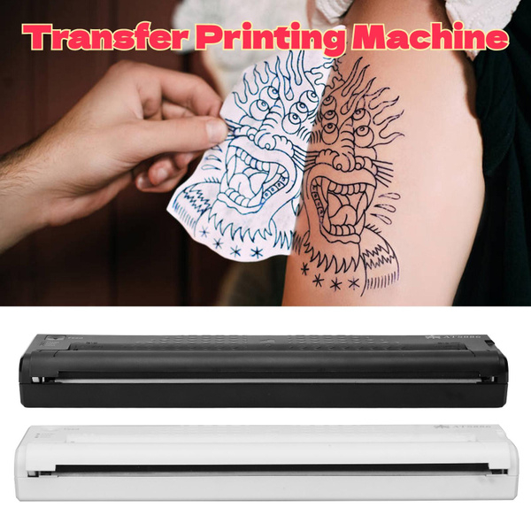 Mini Tattoo Transfer Machine 1200mAh Wireless Tattoo Transfer Printer ...