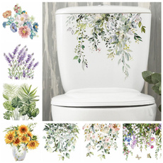 toiletdecal, Plants, Flowers, bathroomdecor