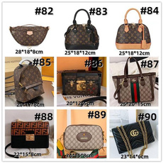 famous luxury women fashion brand bag, Fashion, Capacity, leather