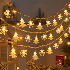 Tree, Star, Christmas, lights