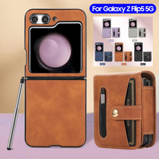 case, Samsung, leather, galaxyzflip5