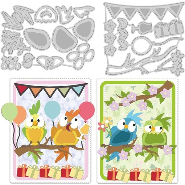 DIY Animal Cutting Dies Parrot Metal Die Cuts For Card Making Bird ...