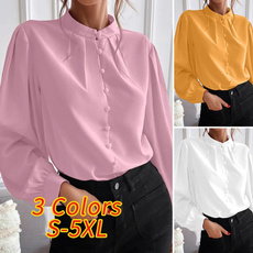 blouse, Women, Collar, Plus Size