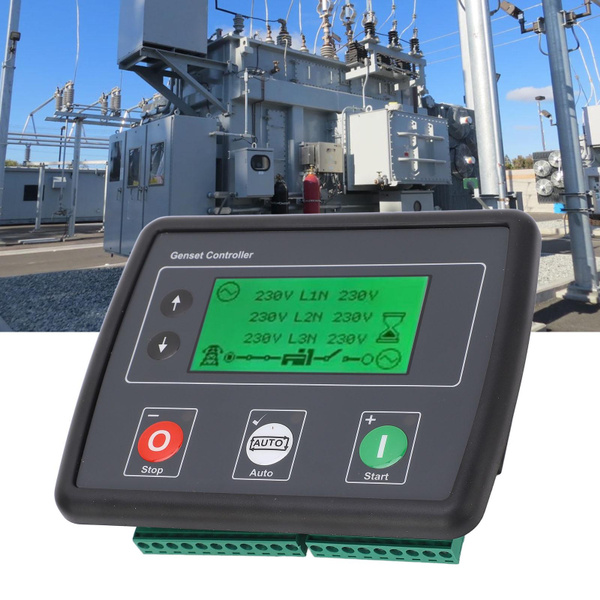 LCD Generator Controller, 3 Phase Control Module for Auto Mains Failure ...