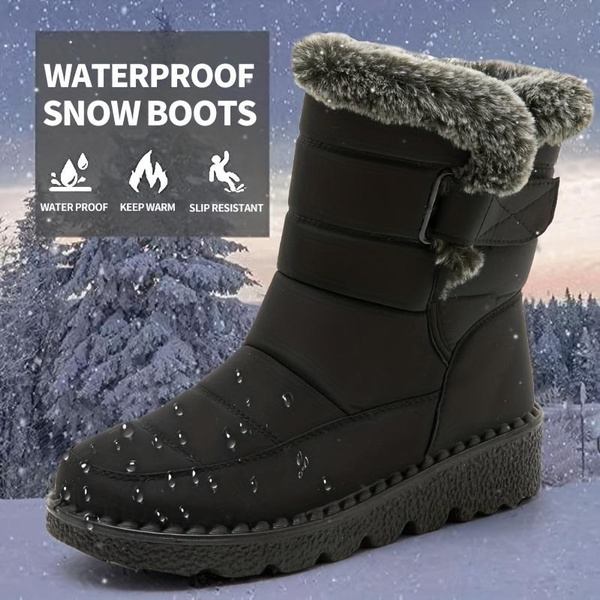 women's winter boots non slip soles