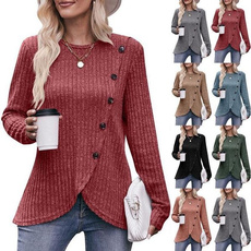 Women Sweater, knitted sweater, Long Sleeve, V-neck