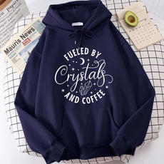 Coffee, Fashion, Hoodies, fueledbycrystalsandcoffeesweatshirt